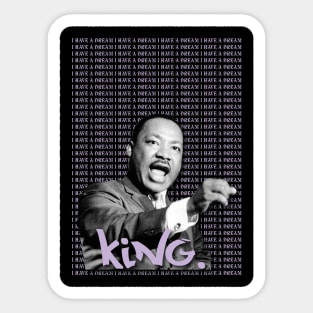 Mister King. Sticker